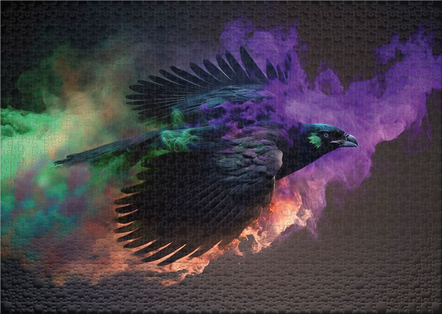 ulmer-puzzleschmiede-schattenflieger-raben-puzzle-1000-teile image 2