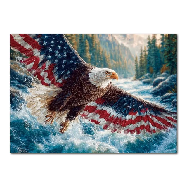 kaayee-flag-bald-eagle-1-puzzle-1000-teile-standard image 1
