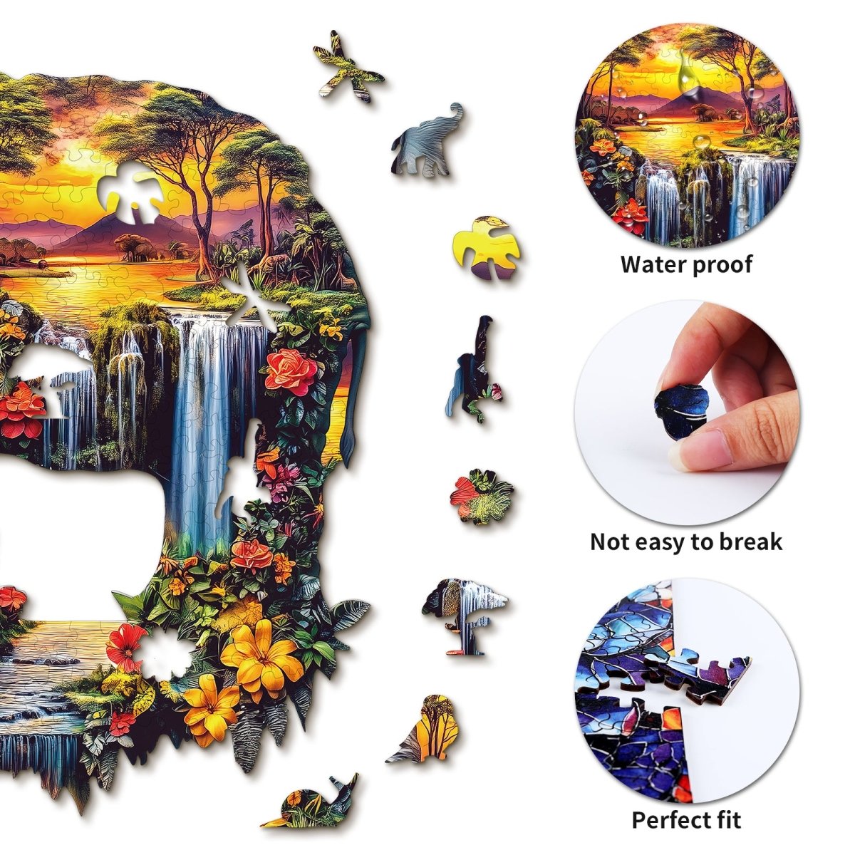 kaayee-wooden-elephant-eden-holzpuzzle-medium-tiermotiv image 2