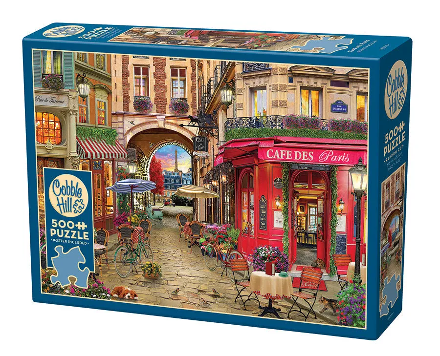 cobble-hill-500-piece-caf-des-paris-puzzle-500-teile-eiffelturm image 1