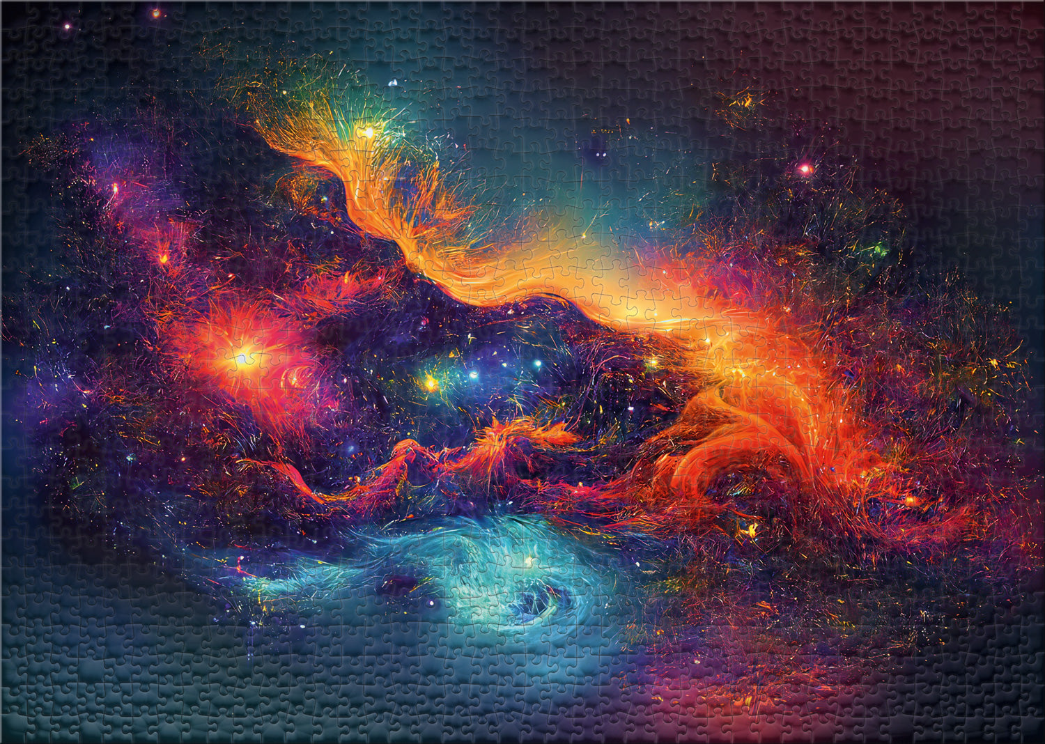 ulmer-puzzleschmiede-sternenstaub-2000-teile-puzzle-weltall image 2