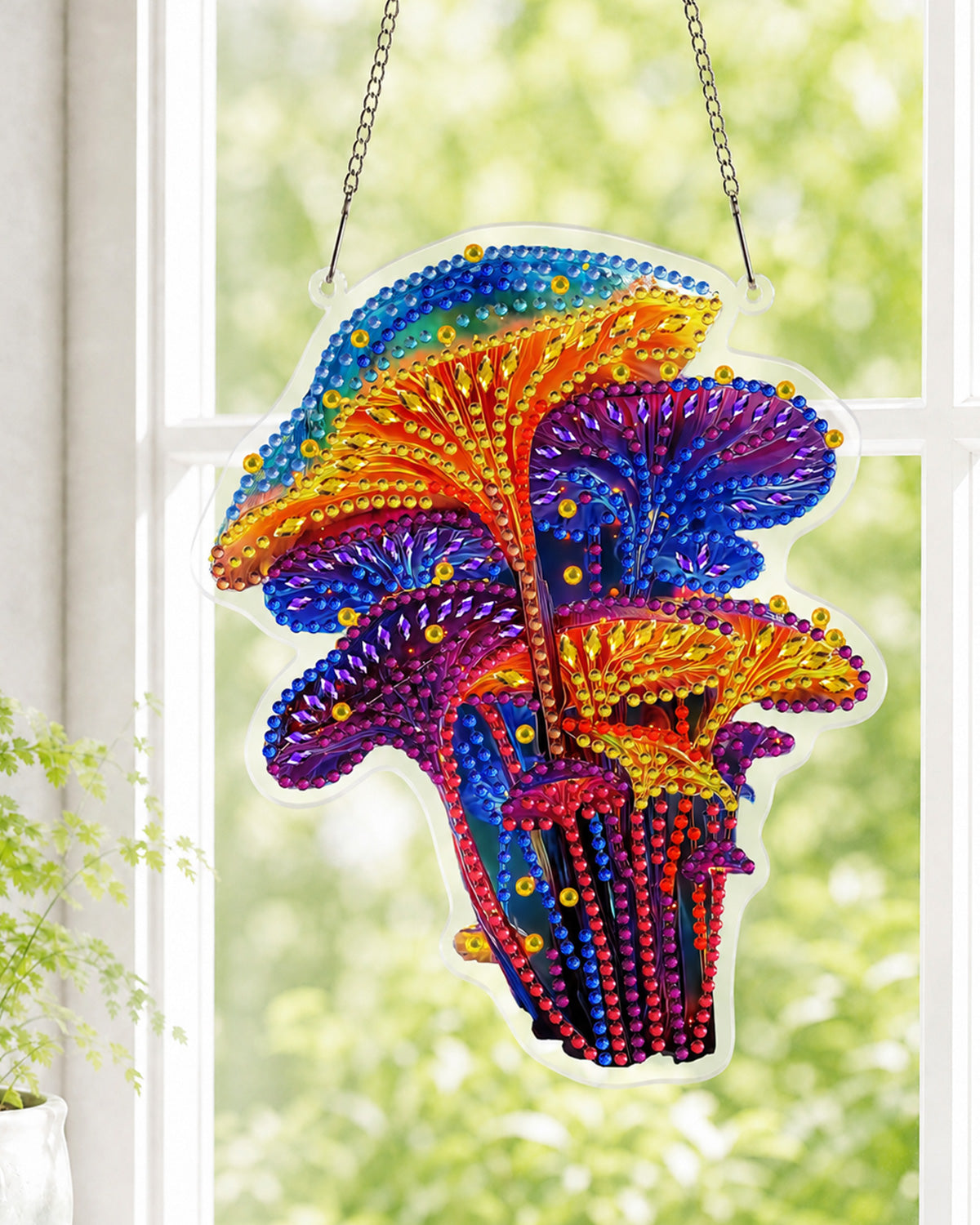 kaayee-suncatcher-fantasy-rainbow-mushrooms-diamond-art-set image 2
