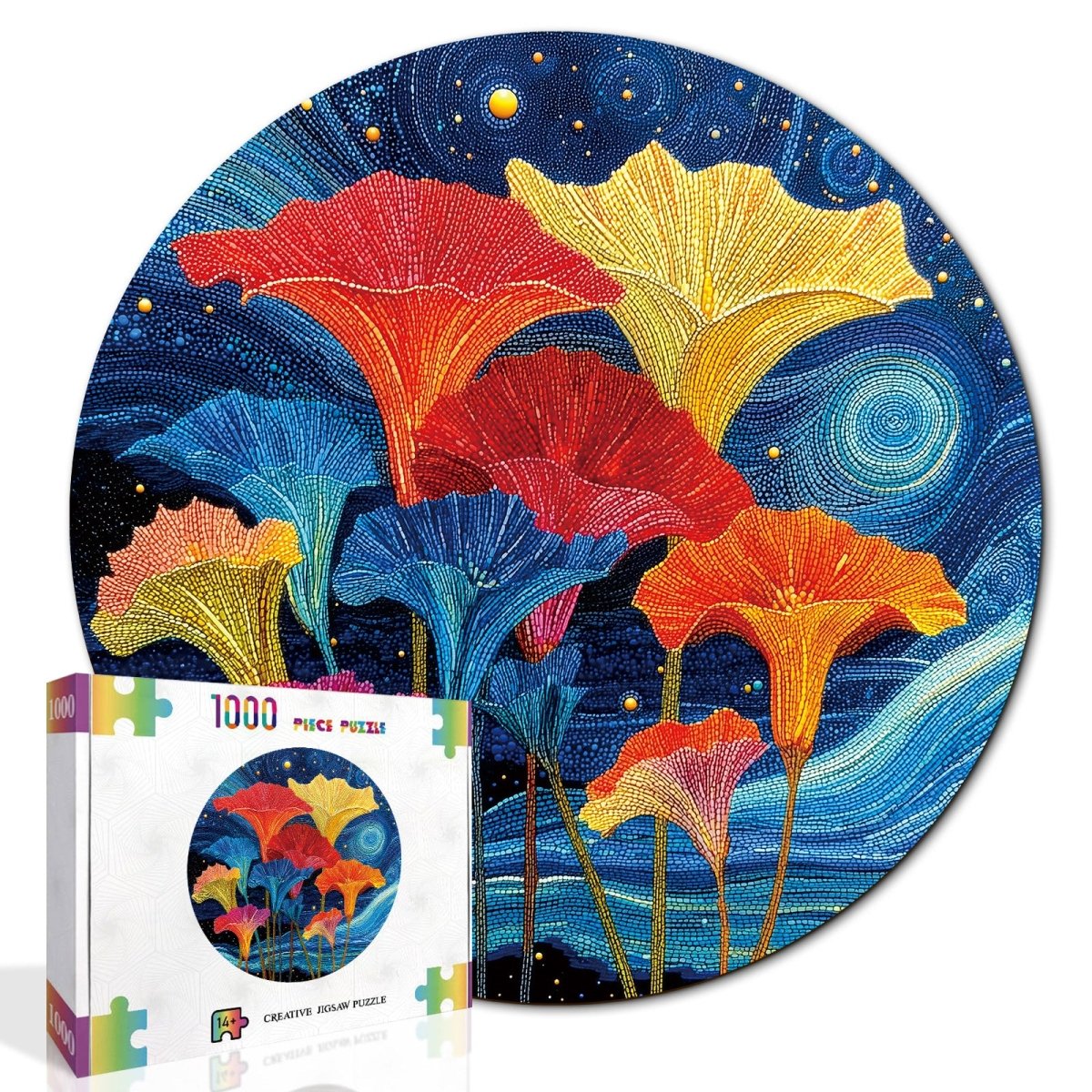 kaayee-cardboard-blossoms-in-the-starry-sea-1000-teile-puzzle image 2