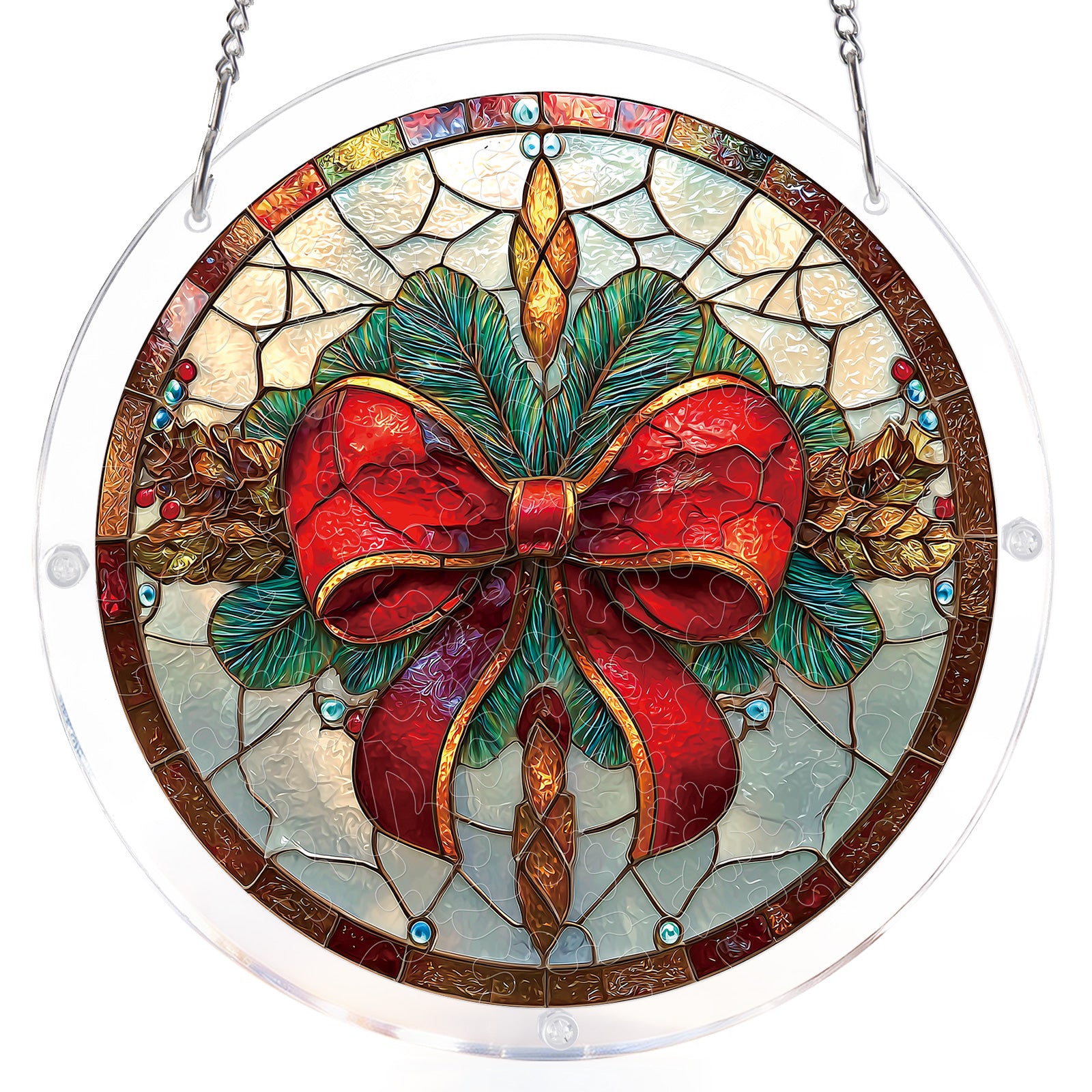 kaayee-suncatcher-puzzle-christmas-bow-fensterbild-small-18-8-cm image 7