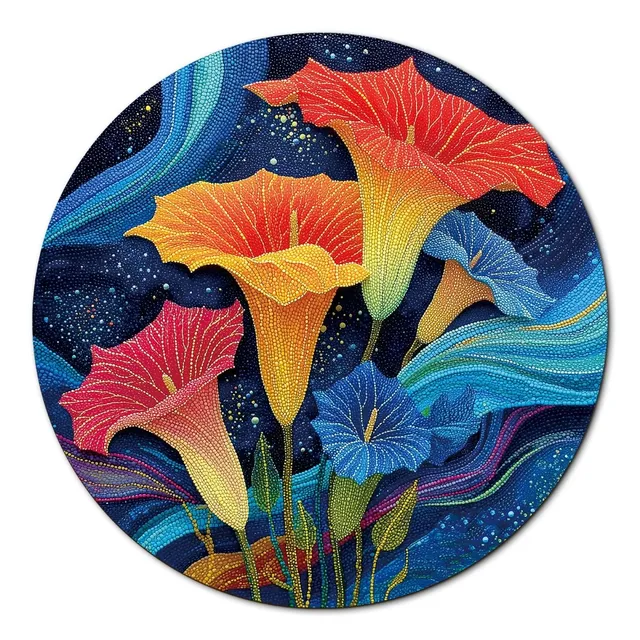 kaayee-cardboard-puzzle-moonlit-waves-flowers-1000-standard image 1