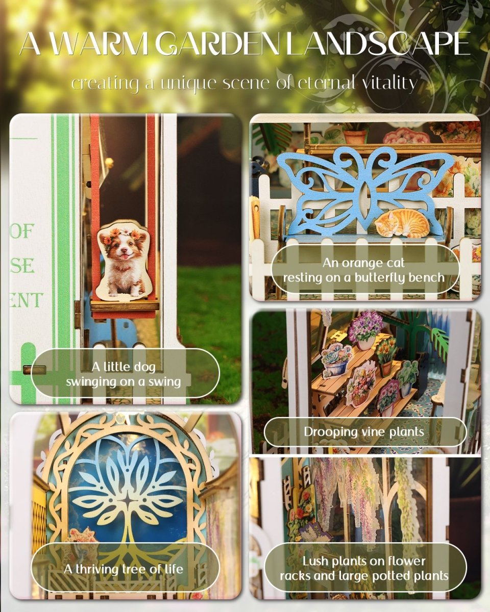 kaayee-book-nook-kit-swing-garden-3d-puzzle-holz-miniatur-led image 6