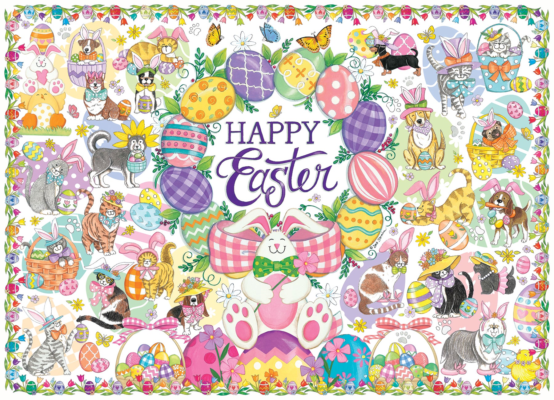 cobble-hill-family-pieces-350-happy-easter-puzzle-ostern-350-teile image 2