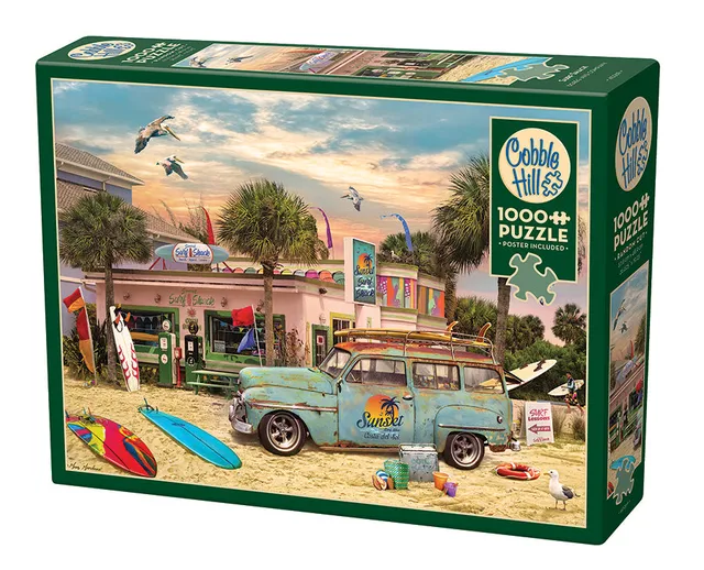 cobble-hill-1000-piece-surf-shack-puzzle-1000-teile-strand image 1