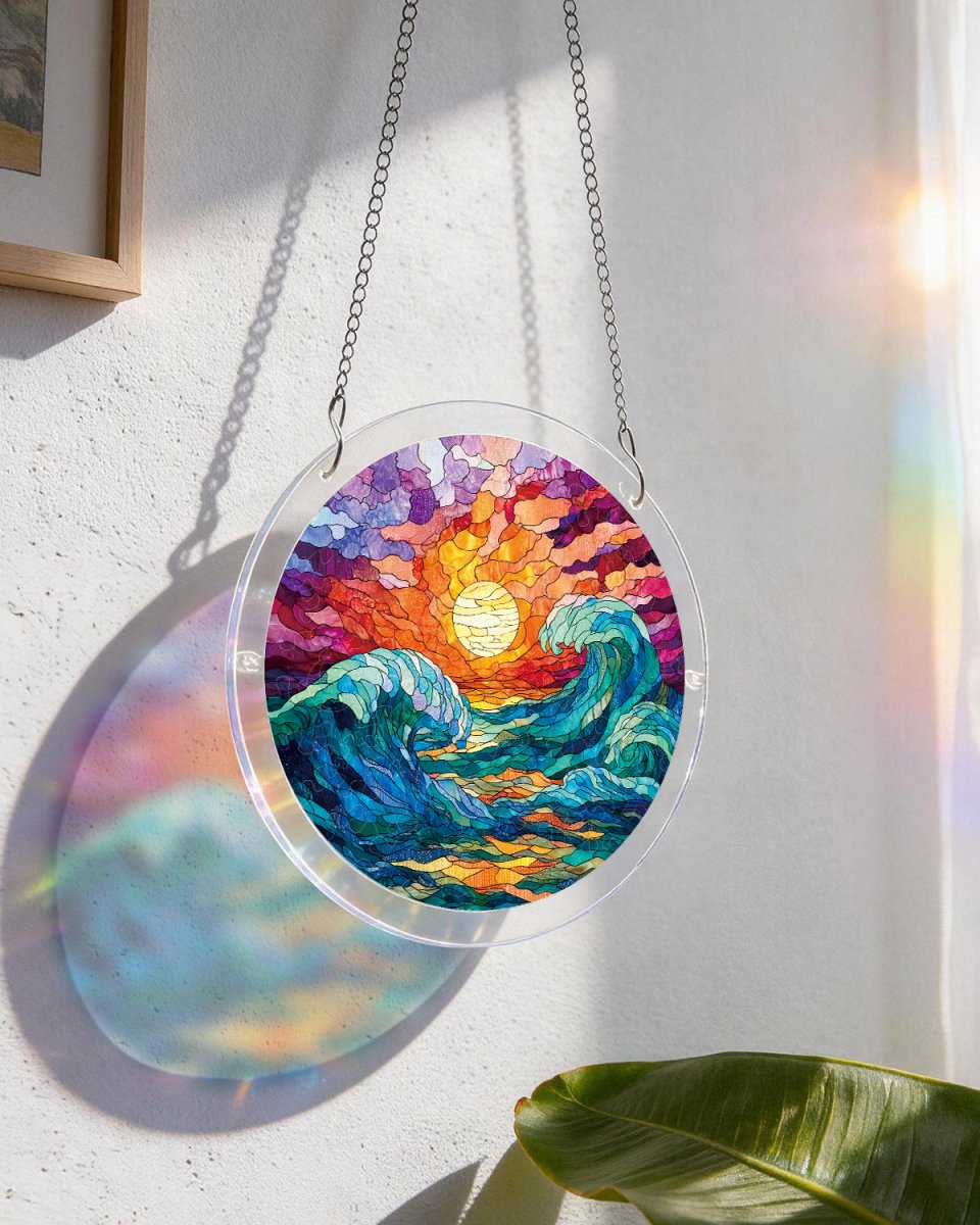 kaayee-suncatcher-puzzle-golden-tide-acryl-fensterbild image 5