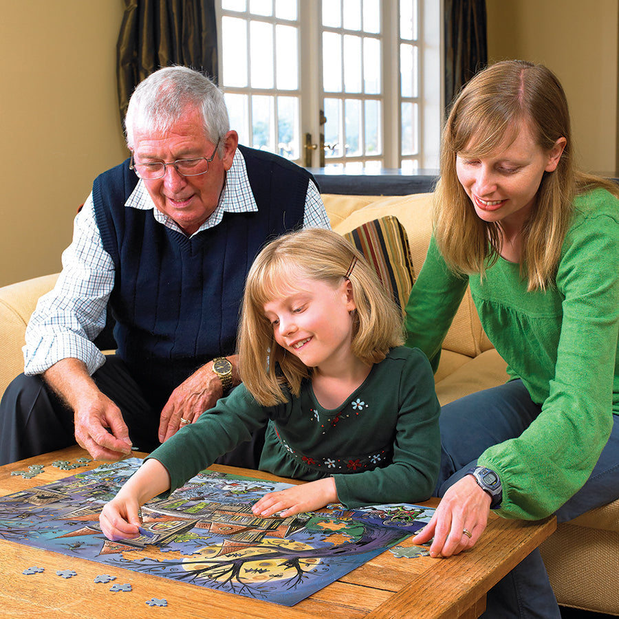 cobble-hill-family-pieces-350-puzzle-haunted-house-350-teile-halloween image 5
