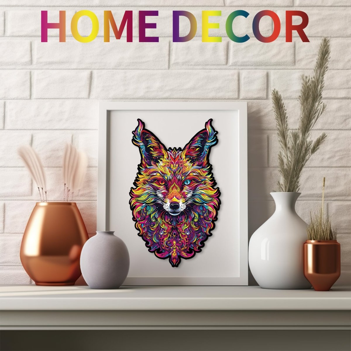 kaayee-wooden-puzzle-gorgeous-fox-holzpuzzle-medium-bunt image 7