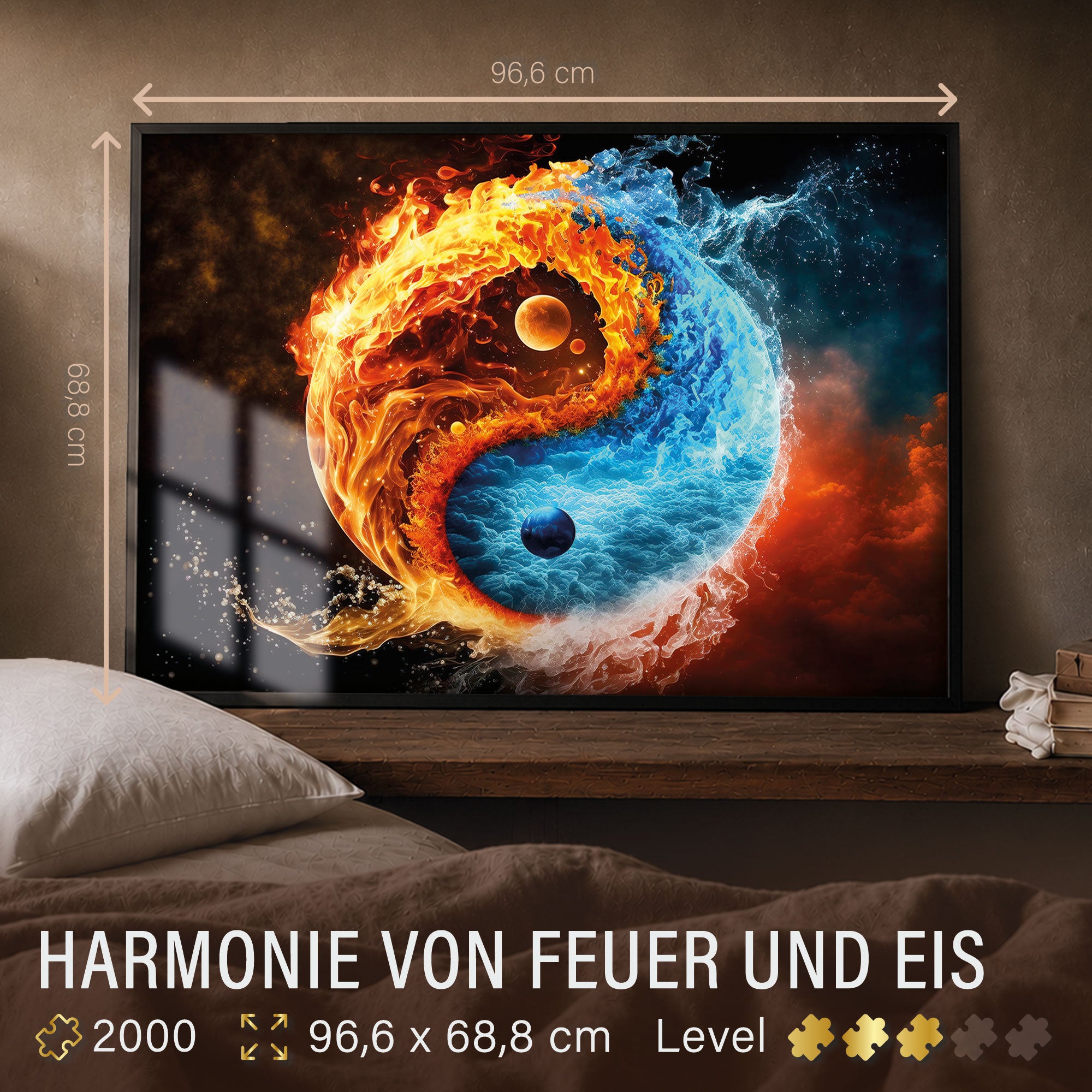 ulmer-puzzleschmiede-puzzle-2000-teile-harmonie-feuer-eis-yin-yang image 3