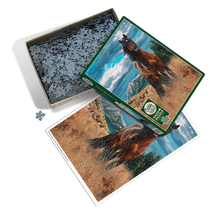 cobble-hill-1000-piece-freedom-puzzle-1000-teile-pferd image 3