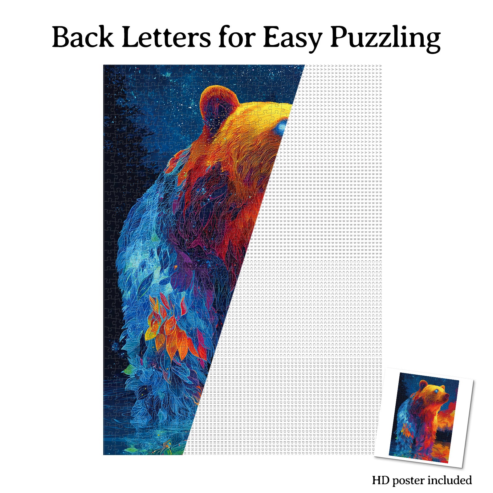 kaayee-cardboard-puzzle-starlit-spirit-bear-1000-teile-eco image 8