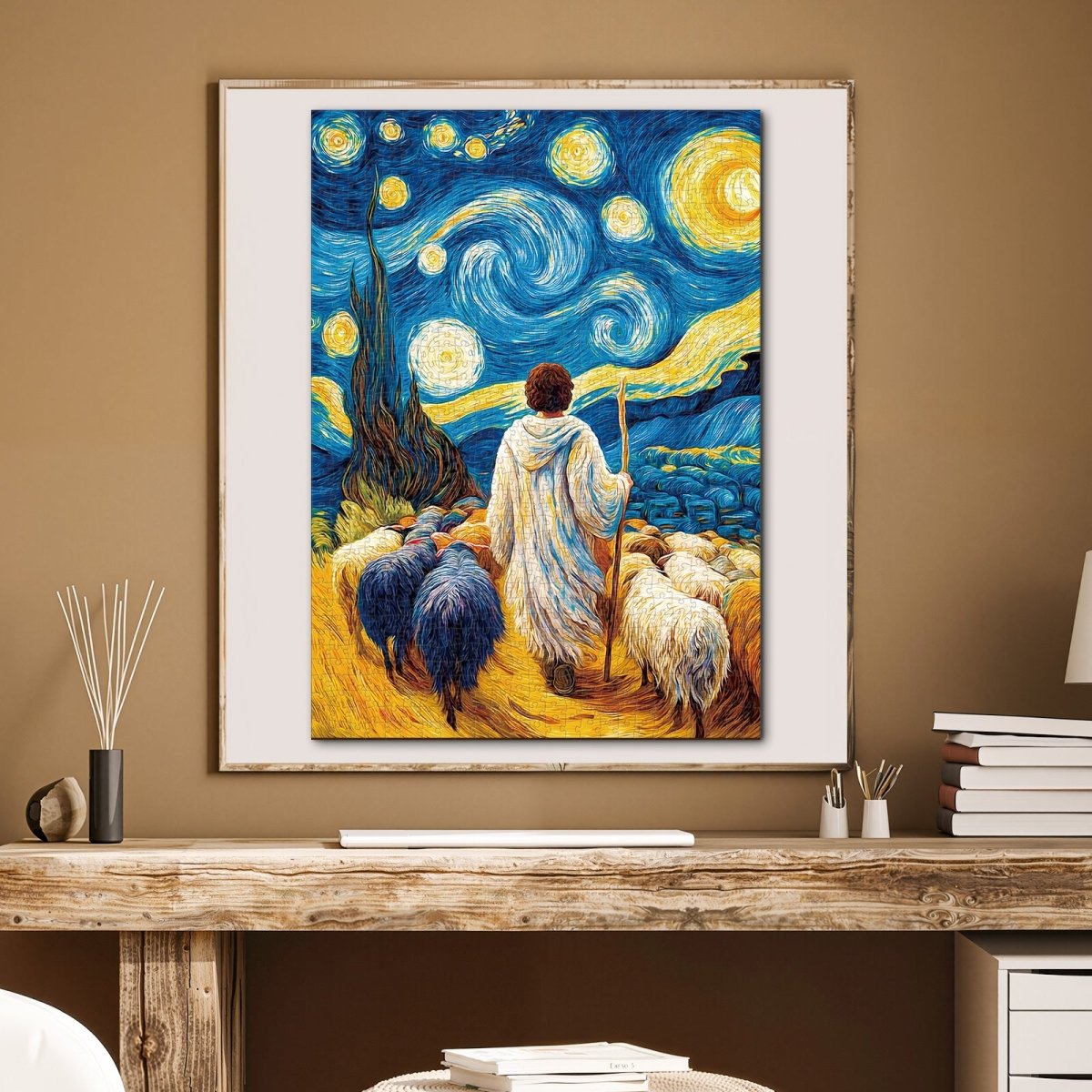 kaayee-jesus-christ-1000-teile-puzzle-eco-white-board-sternennacht image 5