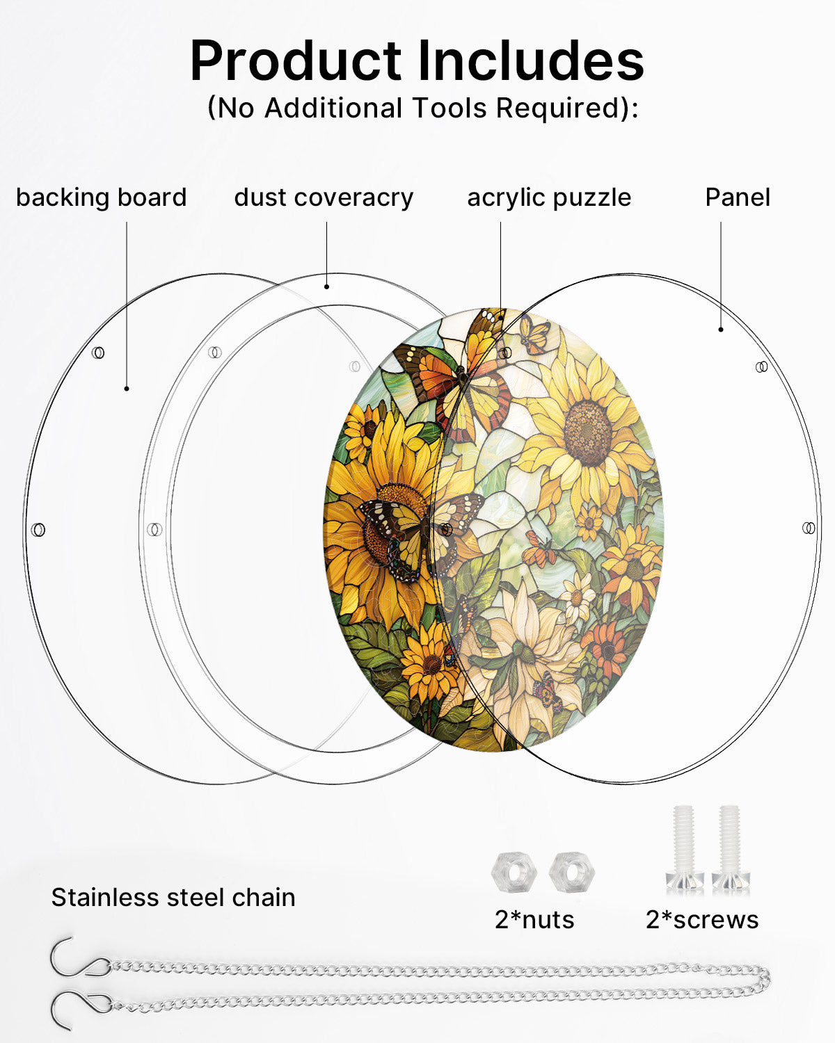 kaayee-sunflower-whispers-suncatcher-puzzle-small-acryl image 6
