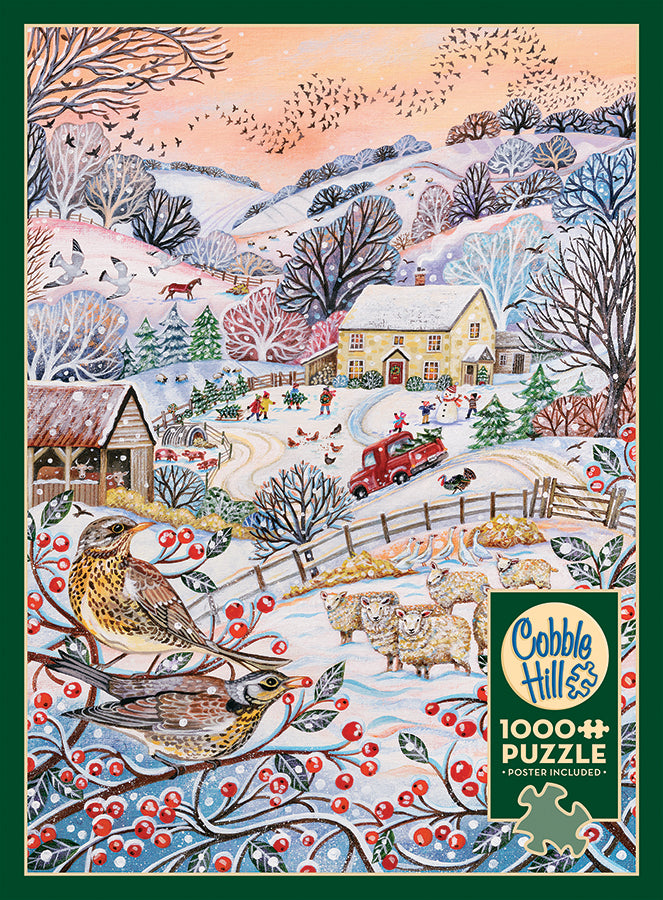 cobble-hill-hilltop-farm-puzzle-1000-teile-winter image 5