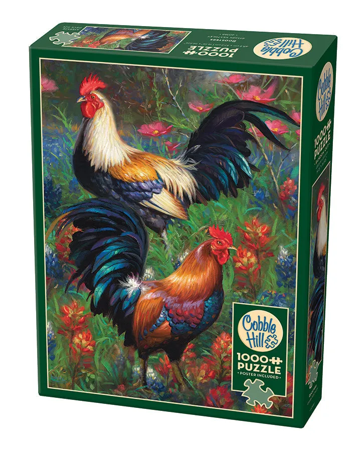 cobble-hill-1000-piece-roosters-puzzle-1000-teile-h-hne image 1