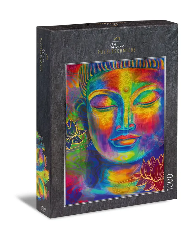 ulmer-puzzleschmiede-puzzle-1000-teile-farbenreicher-buddha image 1