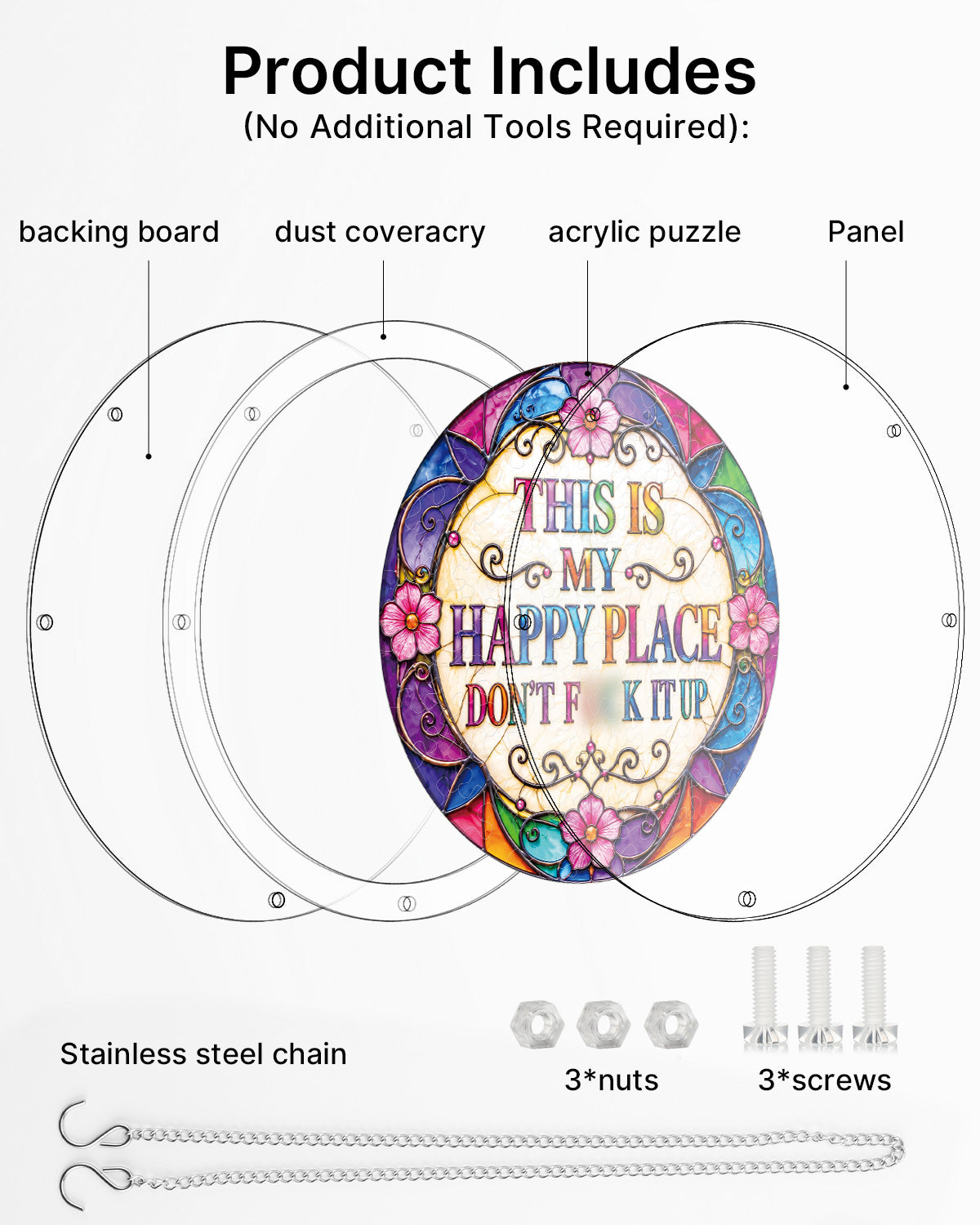 kaayee-suncatcher-puzzle-happy-place-fensterbild-acryl-small image 6