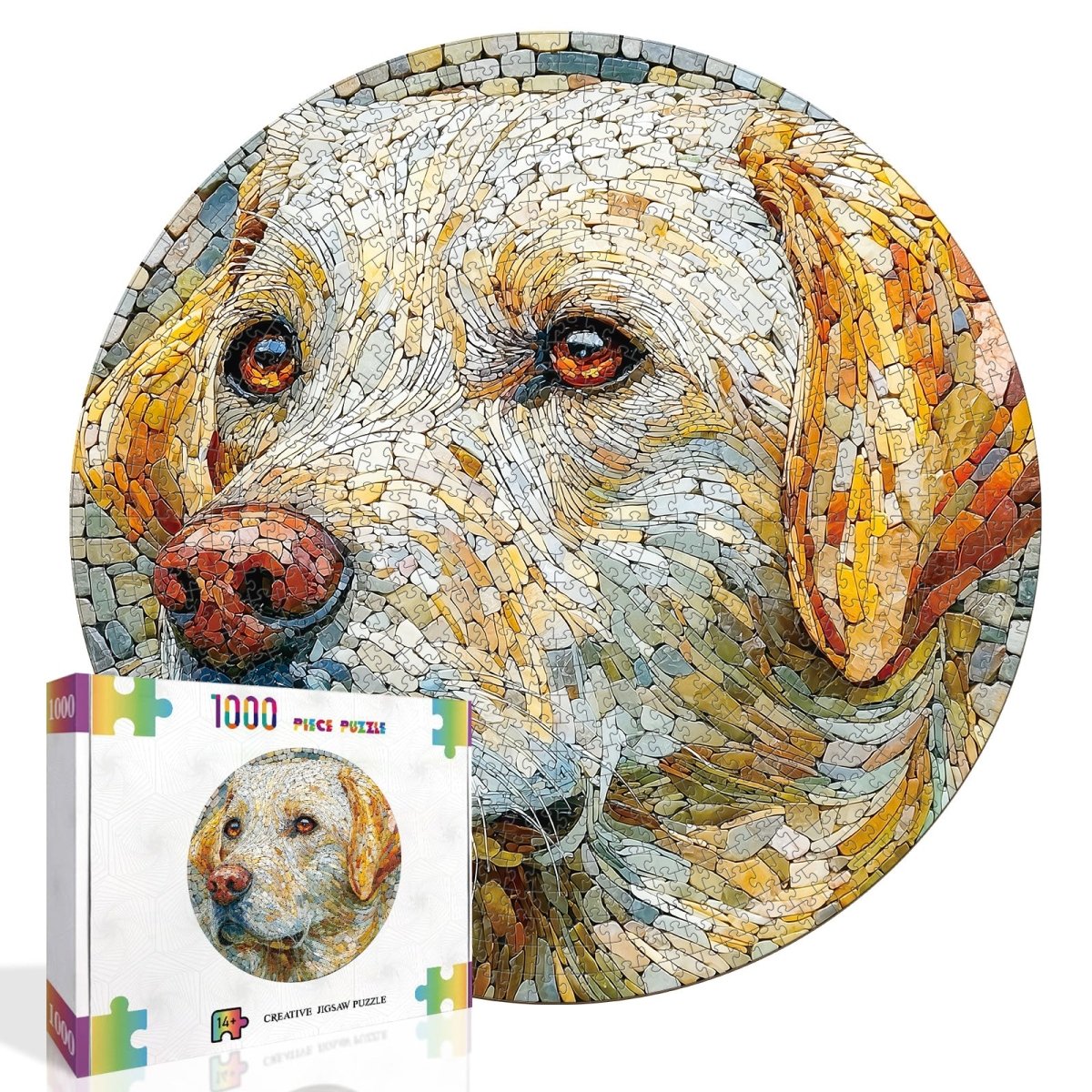 kaayee-cardboard-puzzle-stone-dog-puzzle-1000-teile-standard image 2