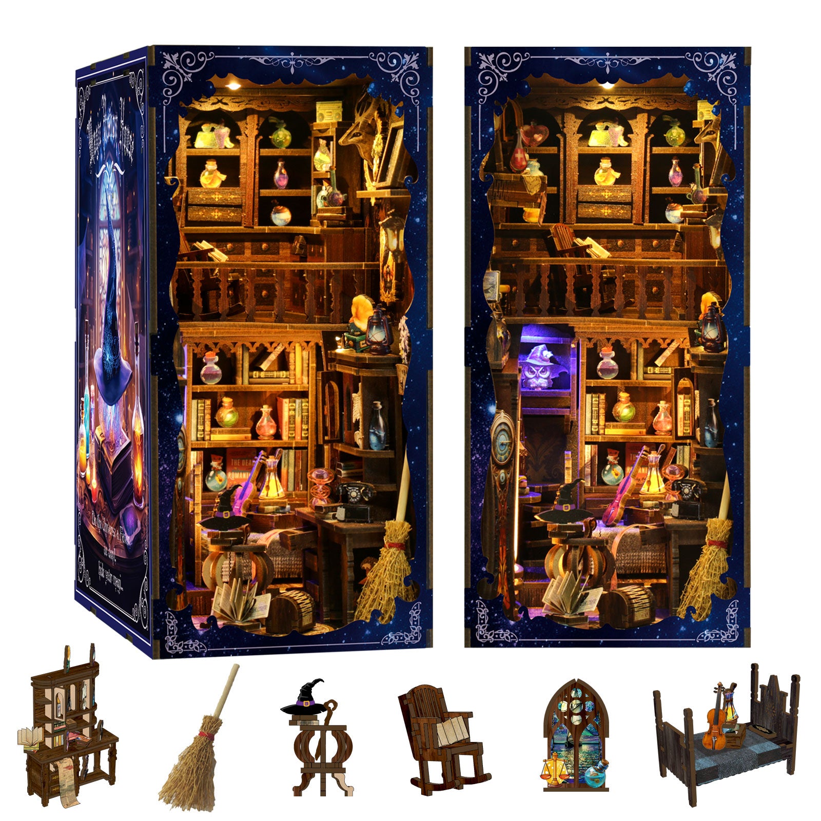 kaayee-book-nook-kit-magic-potion-booknook-zauber-led-deko image 4