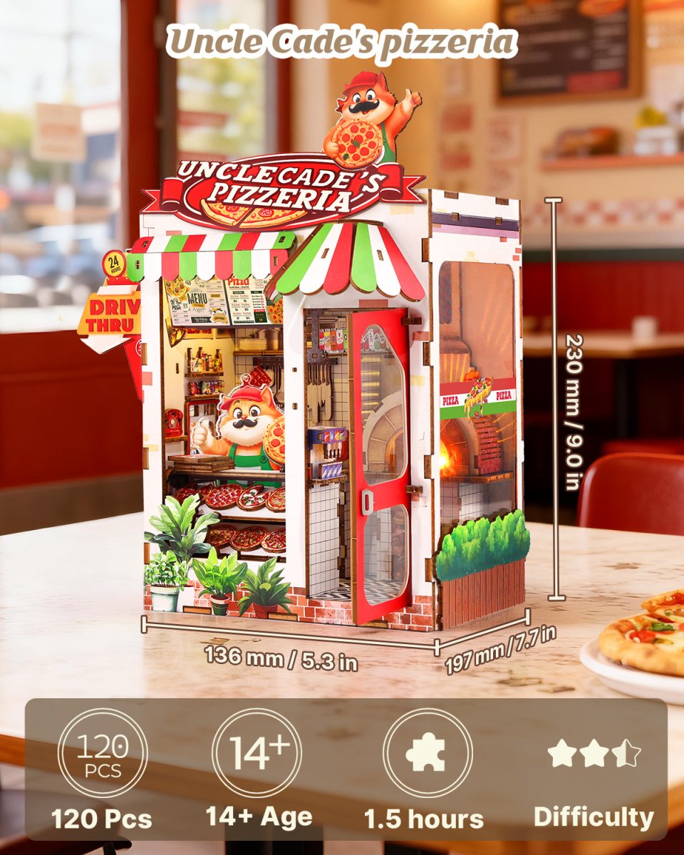 kaayee-uncle-cade-s-pizzeria-book-nook-kit-miniatur image 2