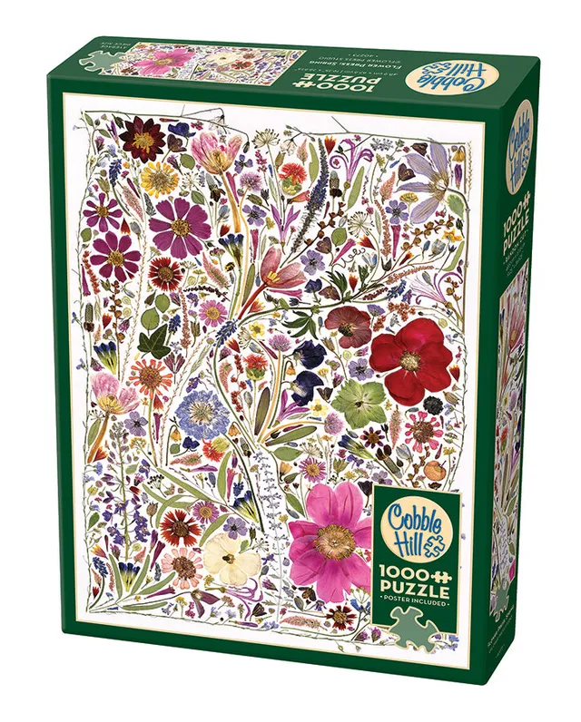 cobble-hill-1000-piece-flower-press-spring-puzzle-blumen image 1