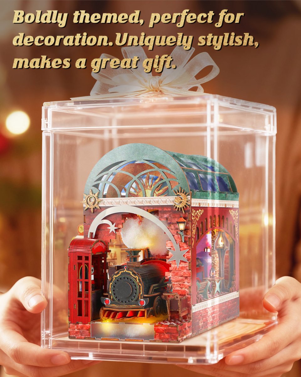kaayee-book-nook-enchanted-express-miniatur-zug-holzbausatz image 7