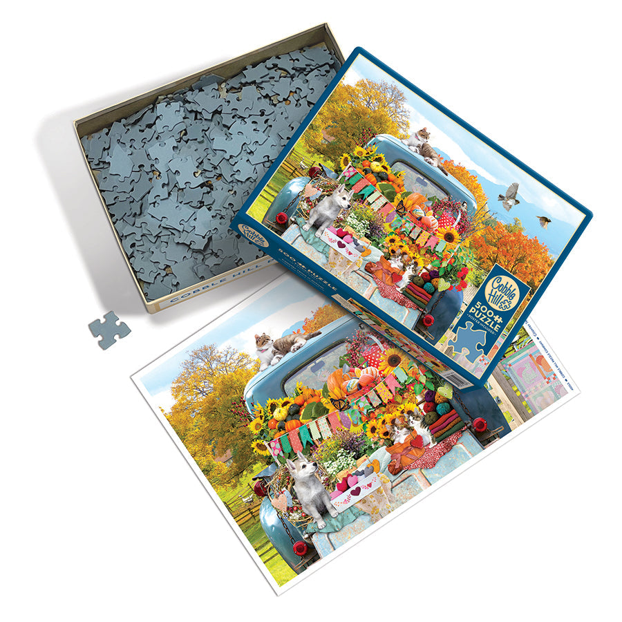 cobble-hill-500-piece-country-truck-in-autumn-puzzle-500-teile image 3