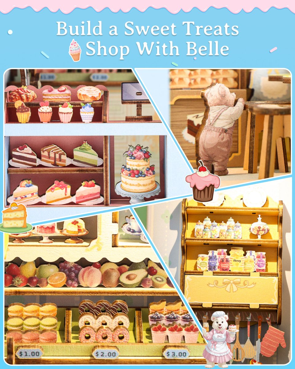 kaayee-book-nook-kit-belle-s-treats-cottage-miniaturhaus image 3