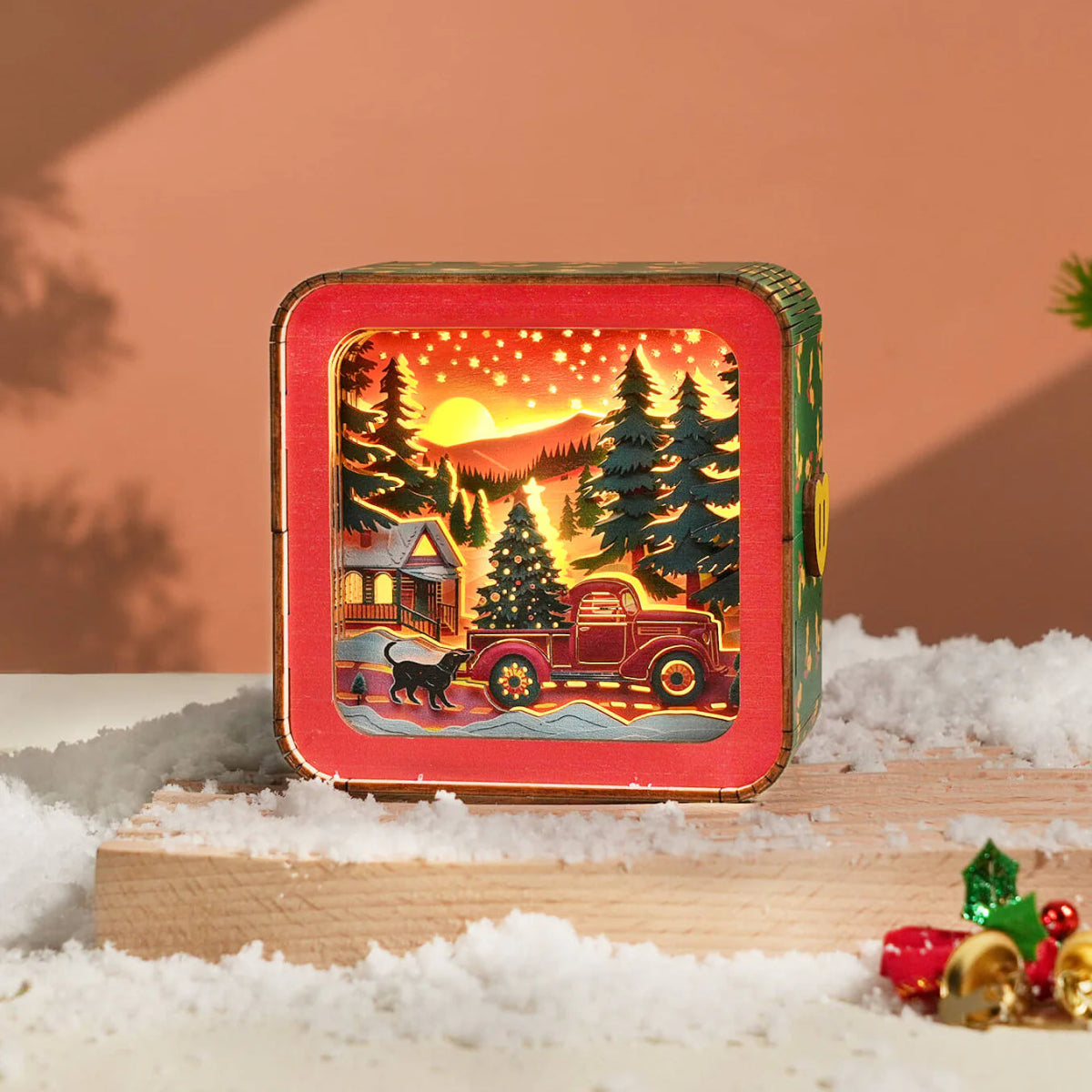 kaayee-night-light-winter-truck-holzpuzzle-nachtlicht-weihnachten image 3