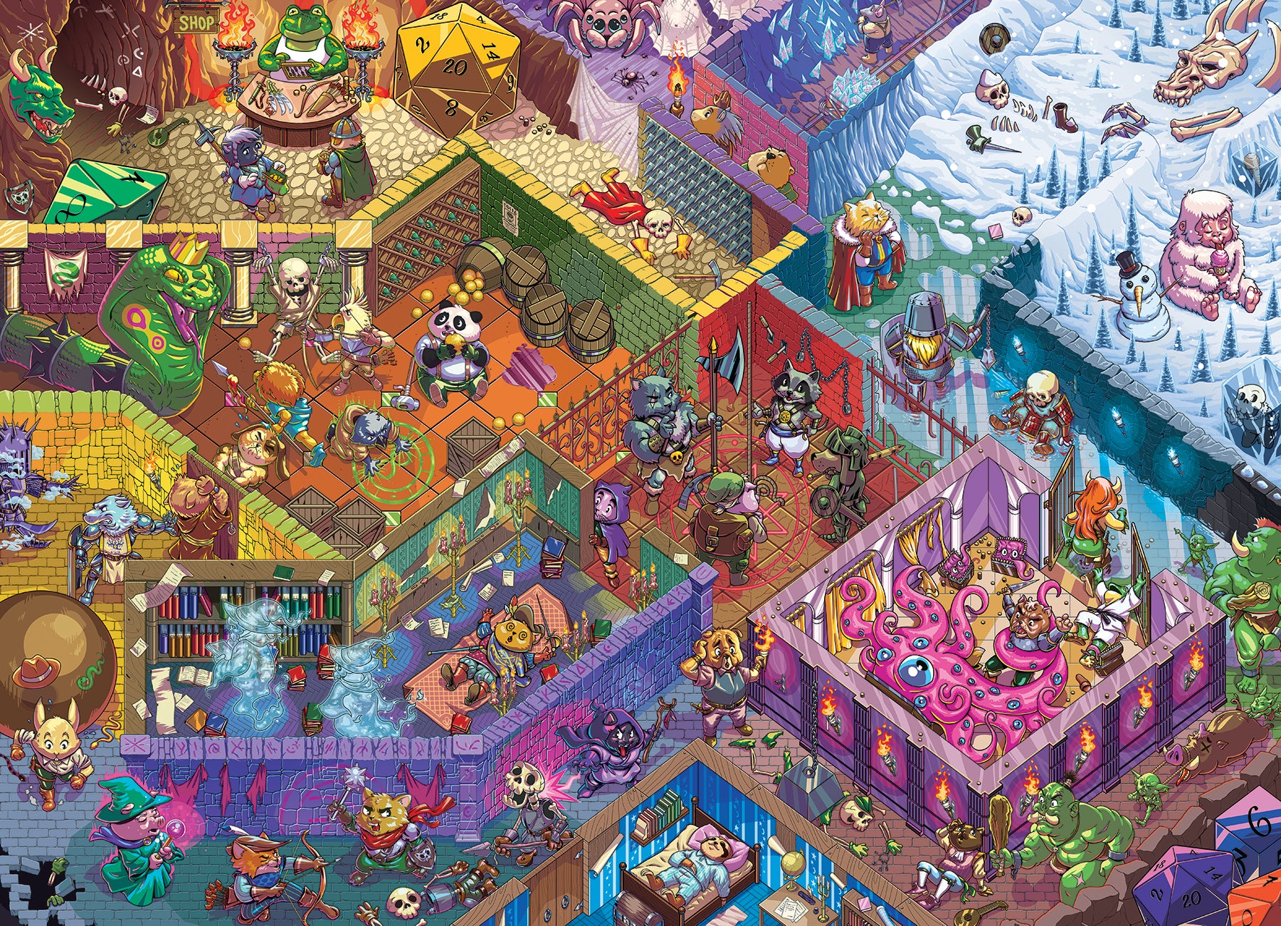 cobble-hill-500-teile-puzzle-dungeon-run-fantasy image 2