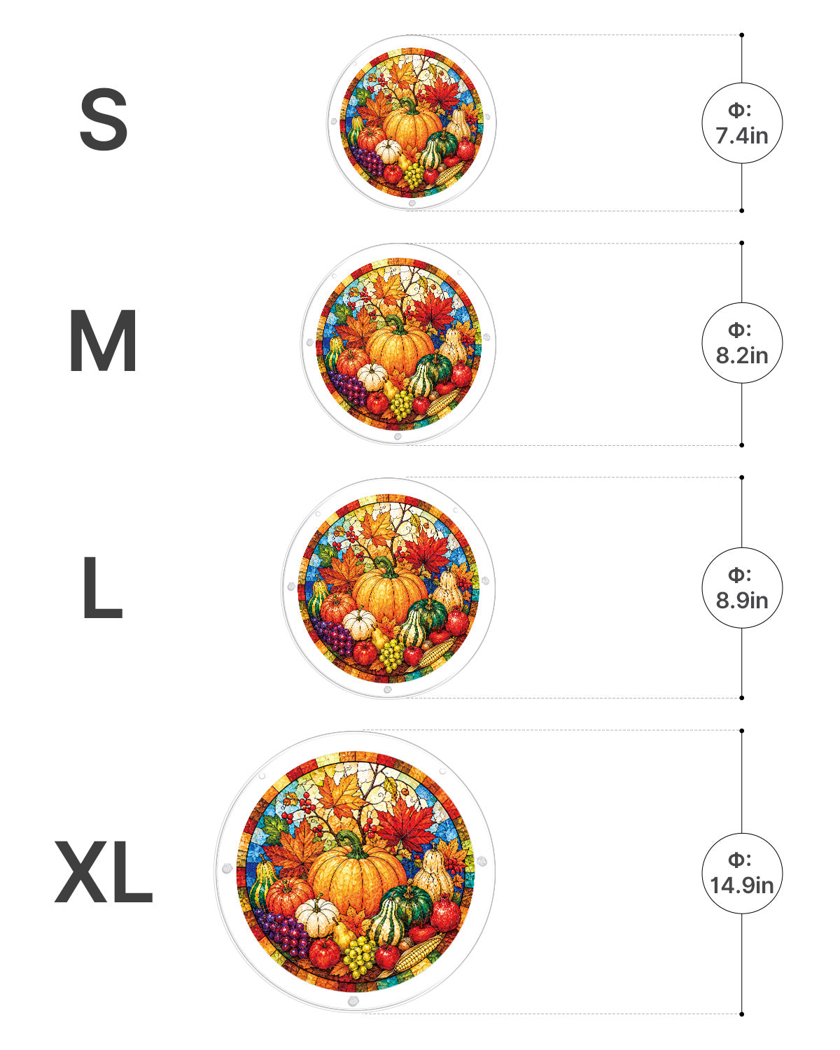 kaayee-suncatcher-puzzle-autumn-harvest-feast-small-18-8-cm image 5