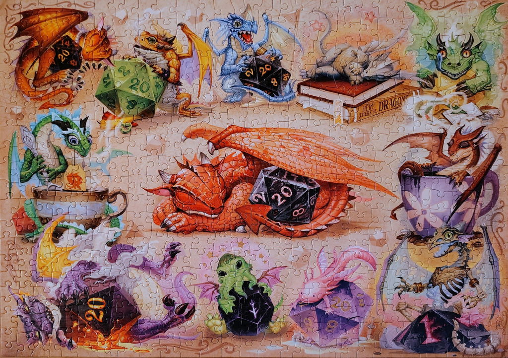Drachenbild gefällt