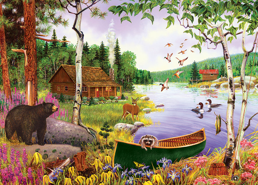 cobble-hill-tray-puzzles-bear-lake-puzzle-35-teile-waldtiere image 3