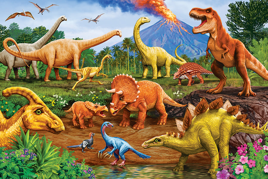 cobble-hill-floor-puzzles-dinos-puzzle-35-teile-dinosaurier image 2