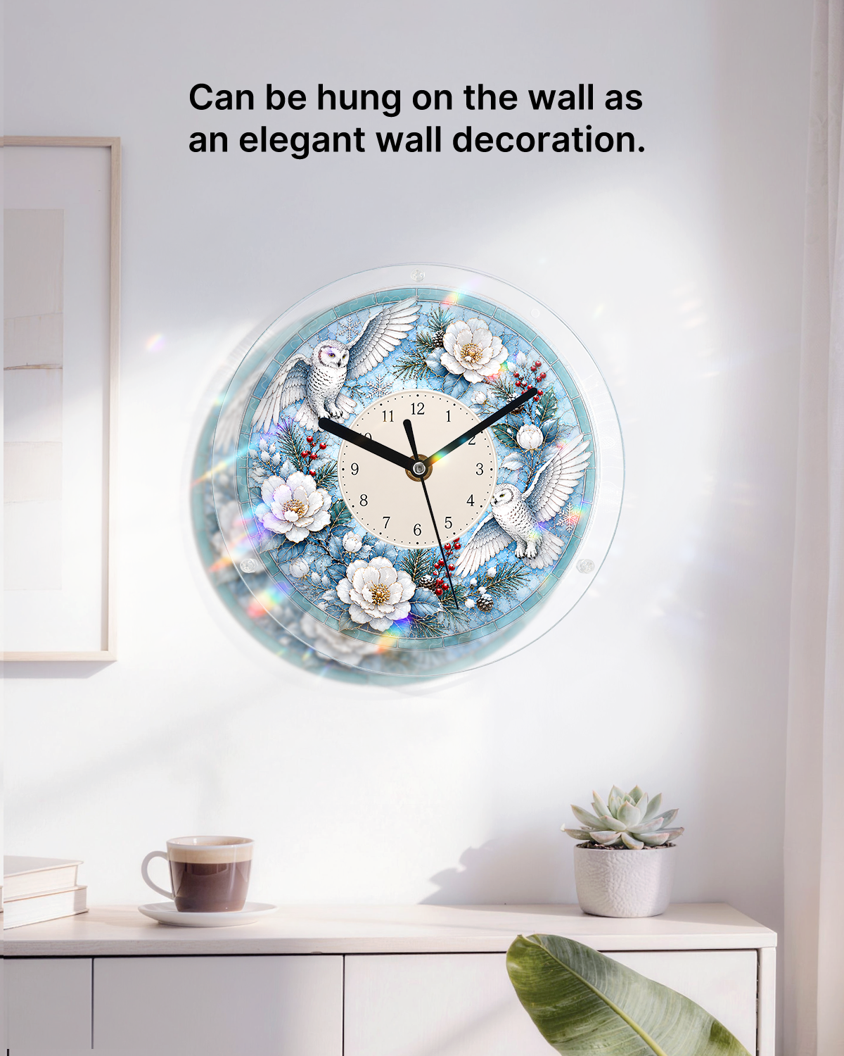 kaayee-puzzle-uhr-schnee-eule-winter-acryl-bausatz-regular image 4