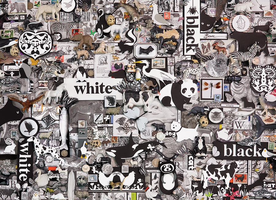 cobble-hill-black-and-white-animals-1000-teile-puzzle image 2