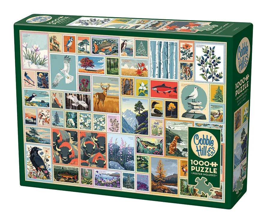 cobble-hill-1000-piece-emblems-of-canada-puzzle-1000-teile-kanada image 1