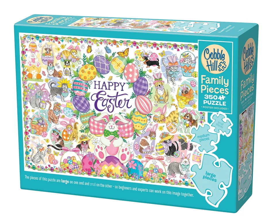 cobble-hill-family-pieces-350-happy-easter-puzzle-ostern-350-teile image 1