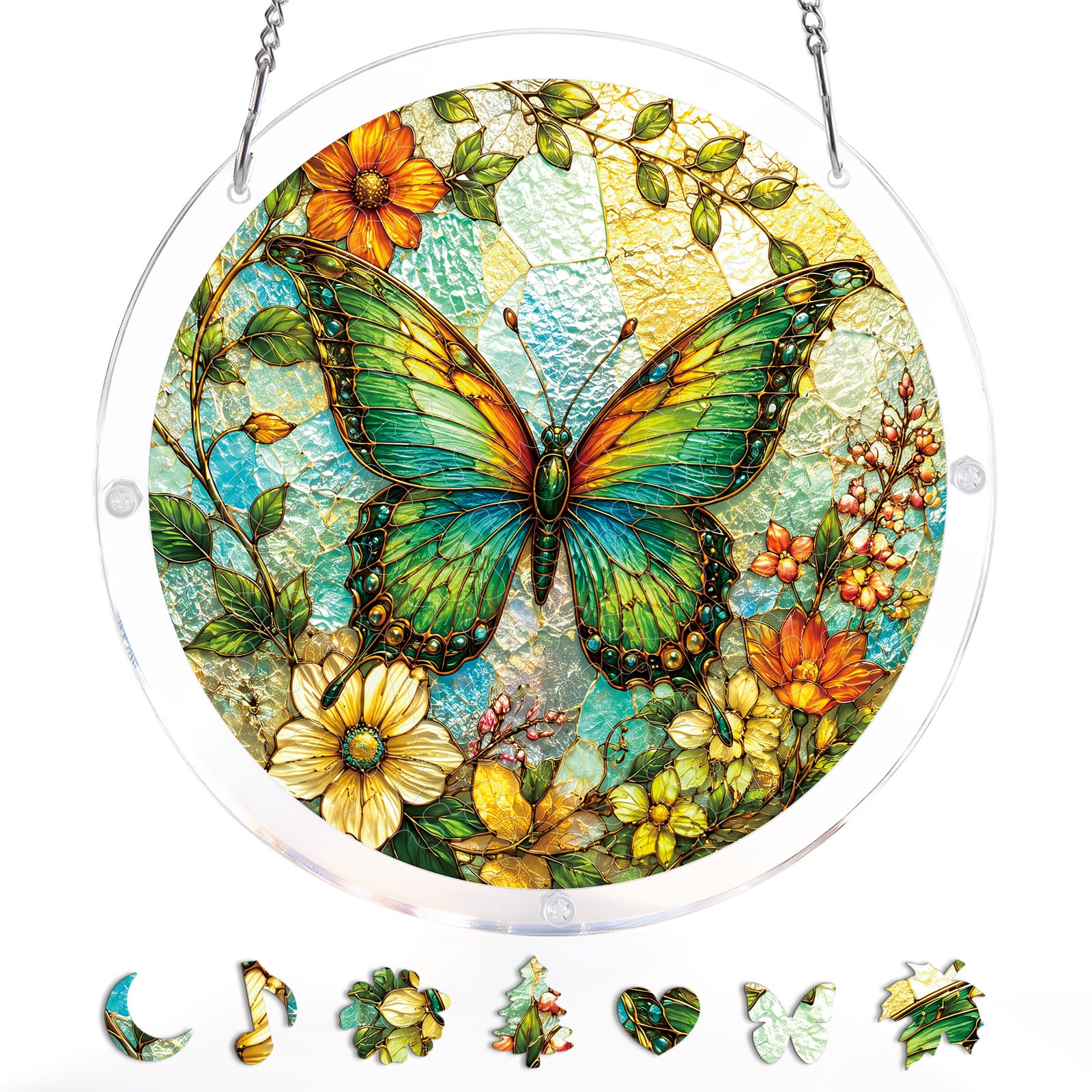 kaayee-emerald-butterfly-suncatcher-puzzle-acryl-schmetterling-m image 3