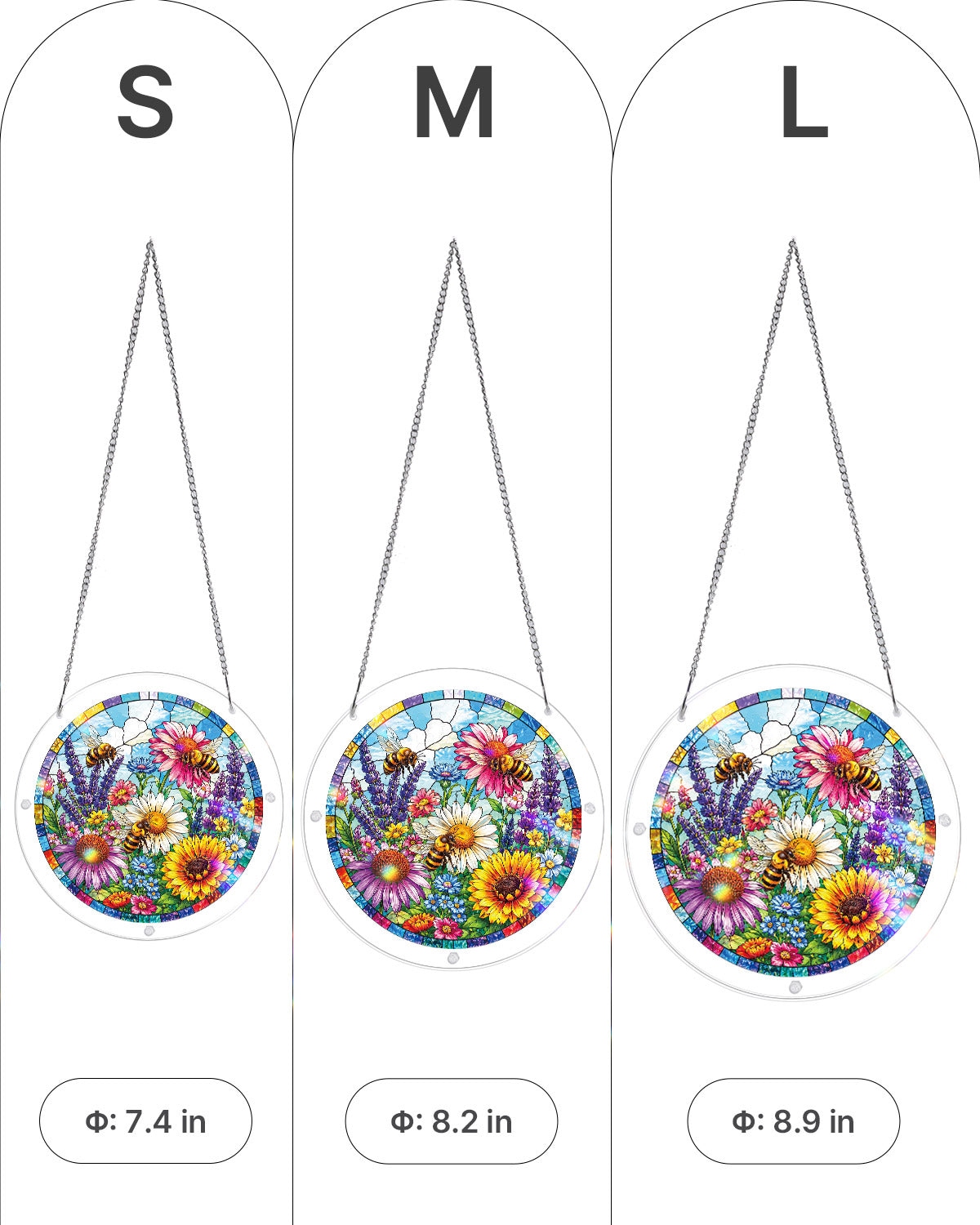 kaayee-bee-garden-suncatcher-fensterbild-medium-20-8-cm image 5