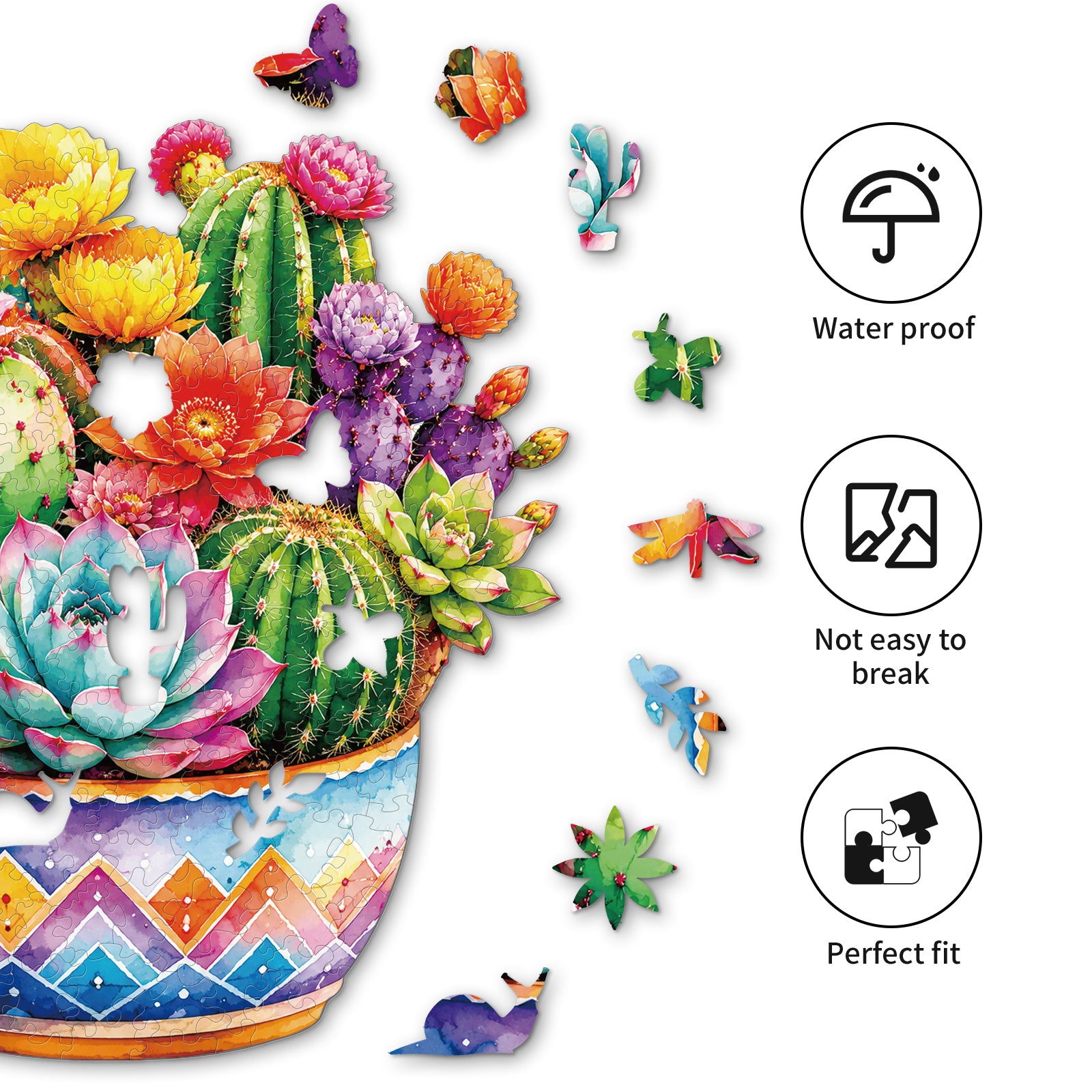 kaayee-wooden-puzzle-bloom-cactus-holzpuzzle-klein-natur image 2
