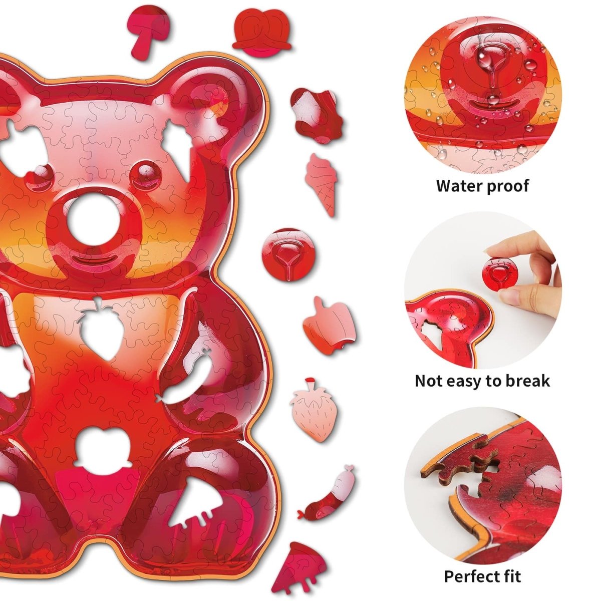 kaayee-gummy-bear-holzpuzzle-small-gummib-r-110-teile image 2