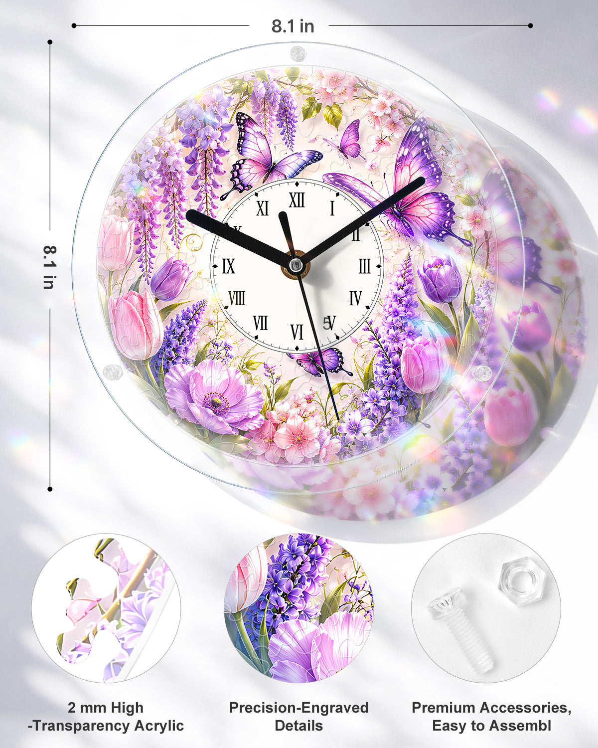 kaayee-clock-kit-wisteria-romance-puzzle-uhr-regular image 3