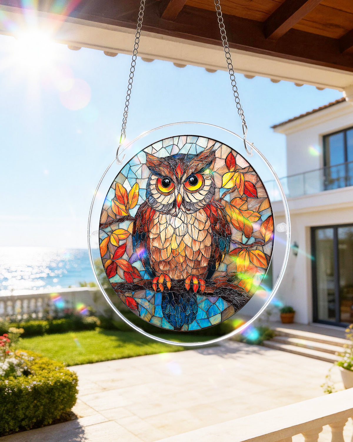 kaayee-autumn-owl-suncatcher-fensterbild-medium-20-8-cm image 8