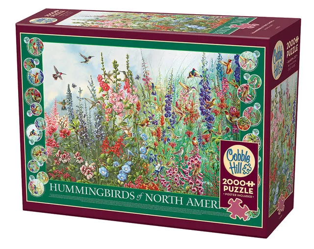 cobble-hill-2000-piece-hummingbirds-of-north-america-puzzle-2000-teile-kolibris image 1