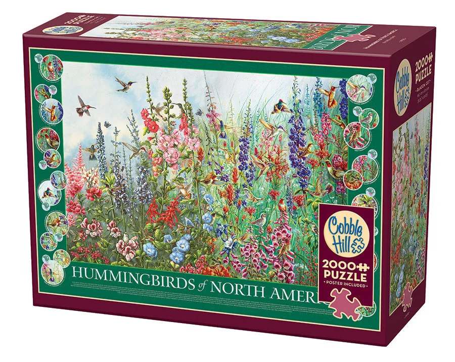 cobble-hill-2000-piece-hummingbirds-of-north-america-puzzle-2000-teile-kolibris image 1
