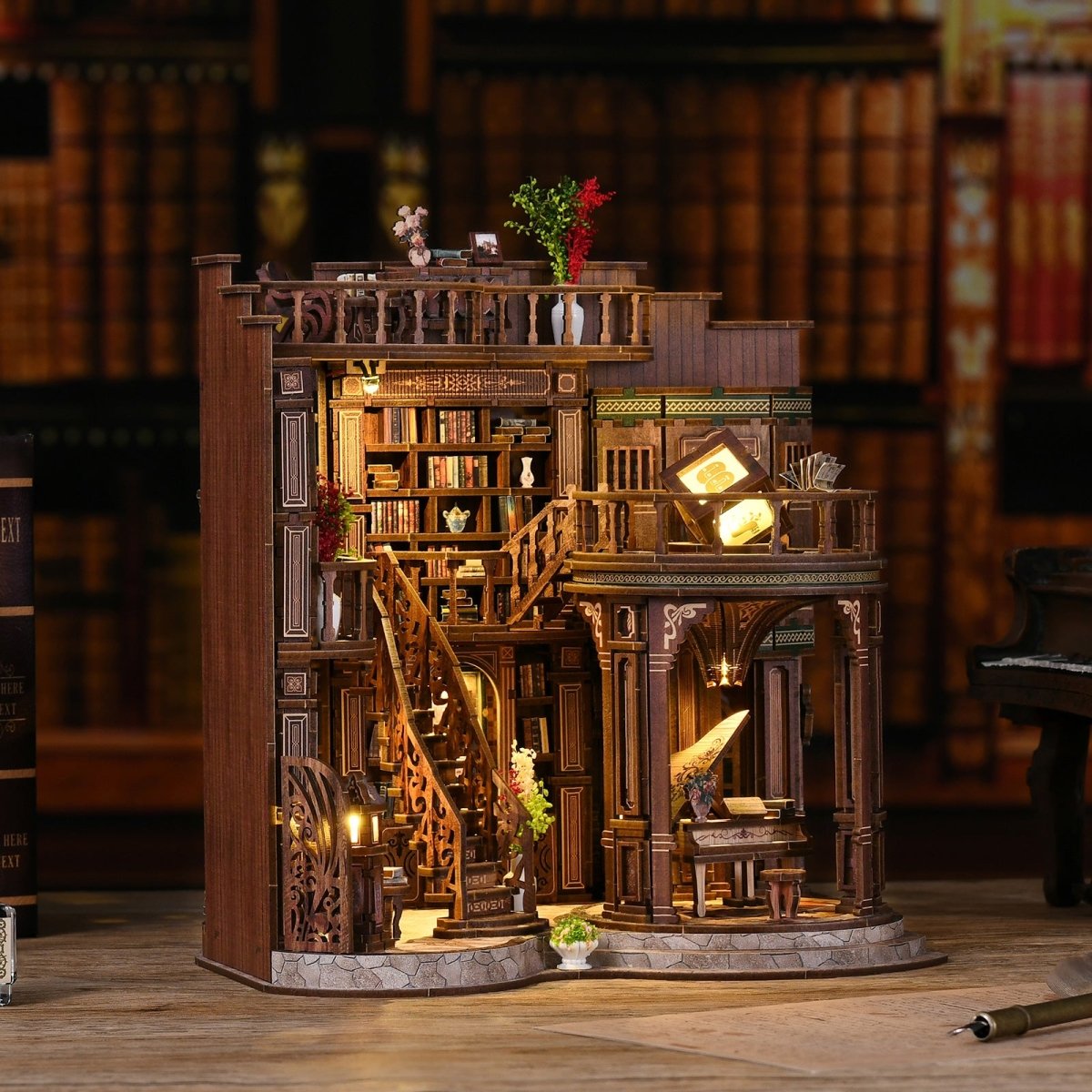 kaayee-miniature-house-book-hall-miniaturhaus-diy image 3